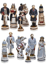Battle of Gettysburg Hand-Painted Chess pieces – Italian Alabaster Masterpieces