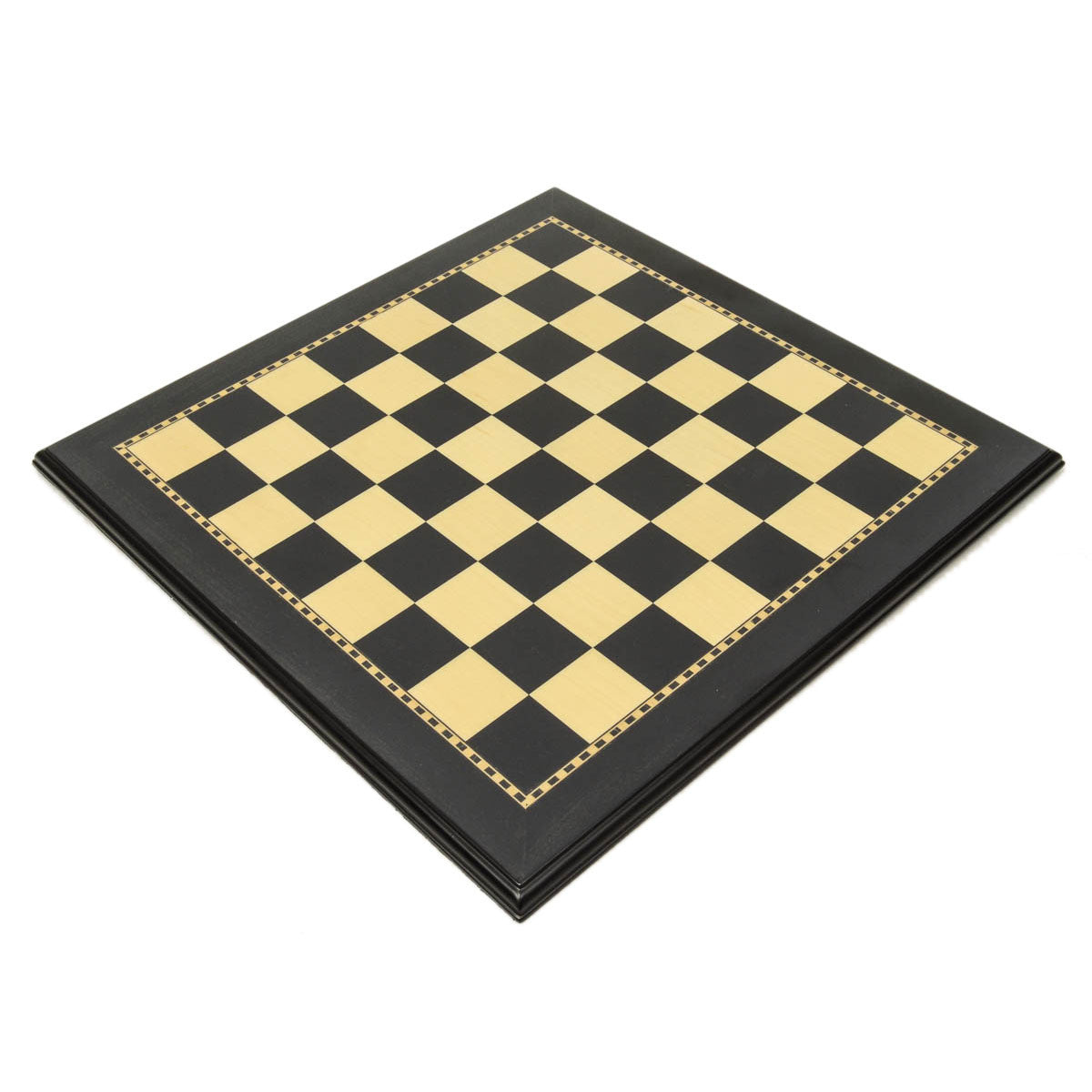Black & Maple Wood Chess Board with 2