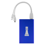 Chess Rook laser etched Lithium-Ion power bank
