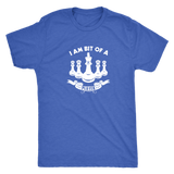 I am bit of a player - Chess King and Queens - Mens Triblend T-Shirt