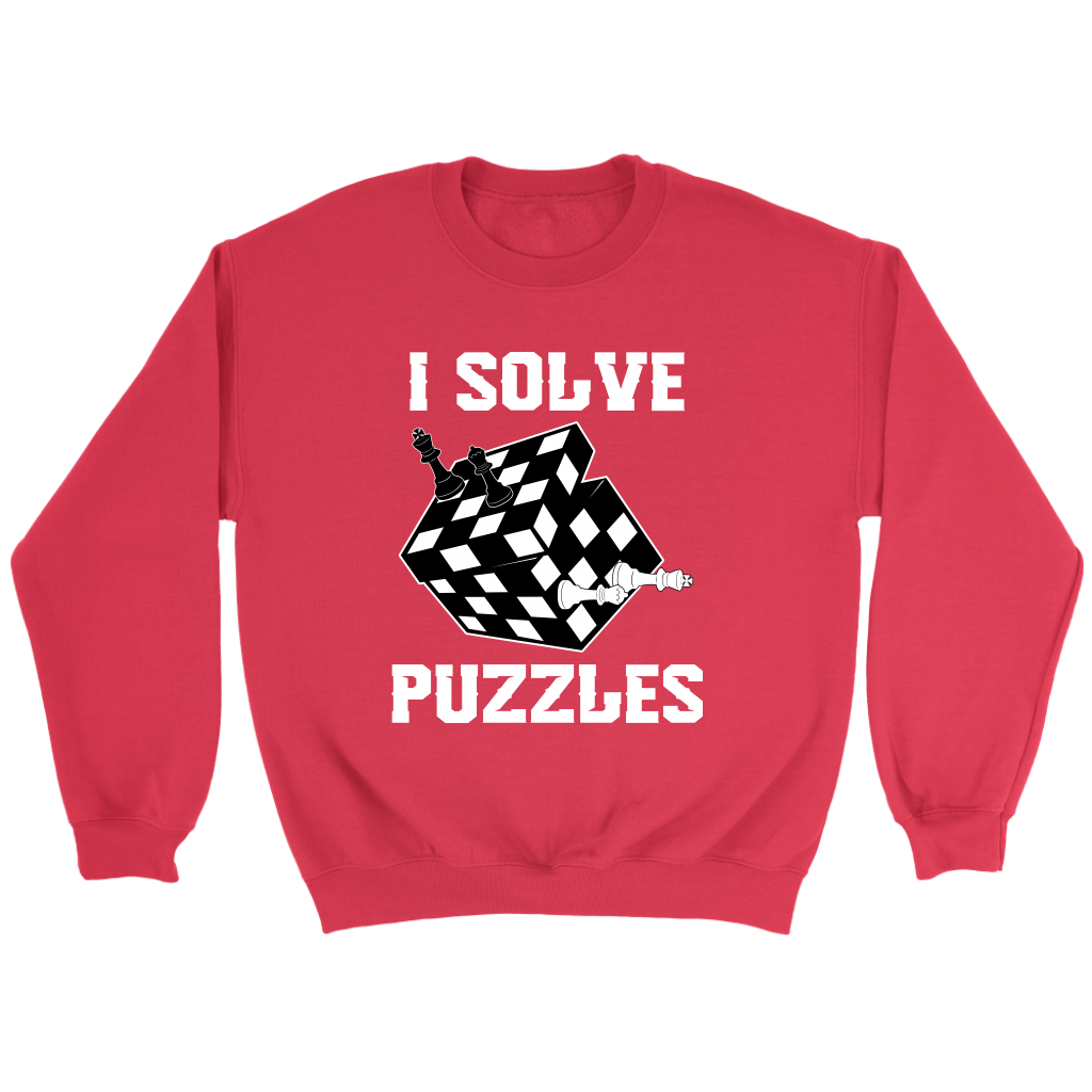 I Solve Puzzles - Rubick's Cube and Chess - Unisex Sweatshirt