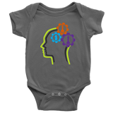 Chess in the mind - Chess Gears - Baby Onesie