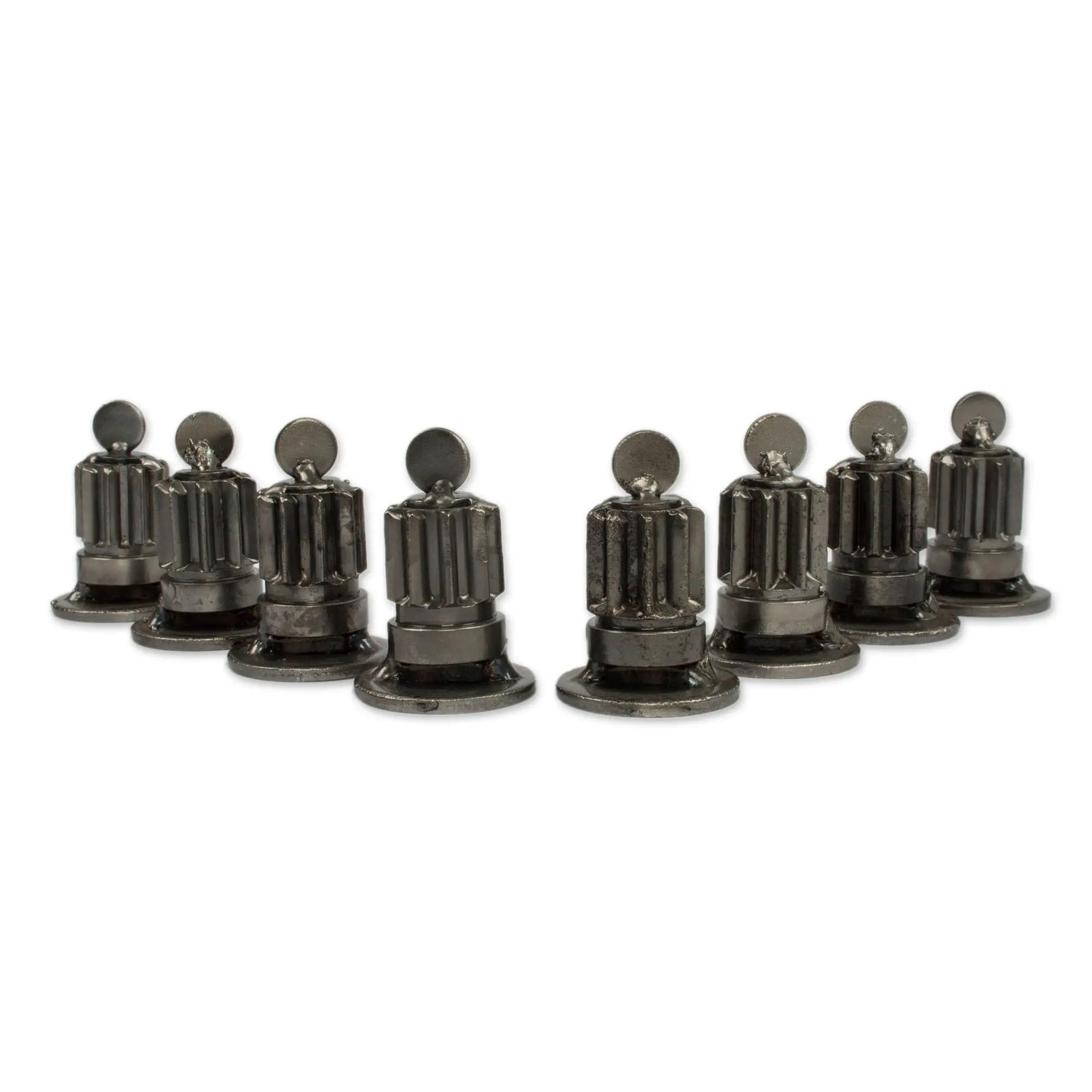 Upcycled Car Parts Chess Set - Hand Crafted in Mexico