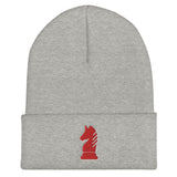 Knight embroidered Cuffed Beanie