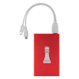 Chess Rook laser etched Lithium-Ion power bank