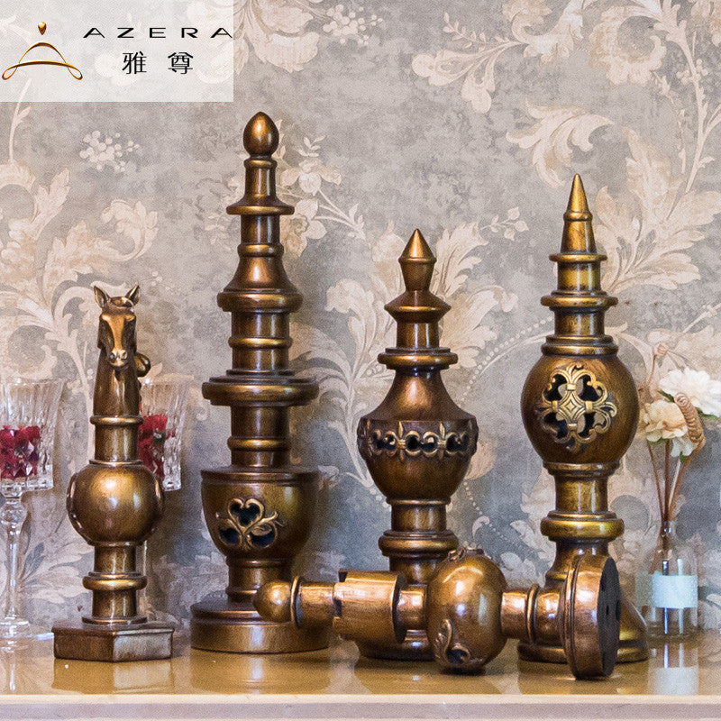 European style   luxury hotel / living room set six Home Furnishing yazun chess art decoration
