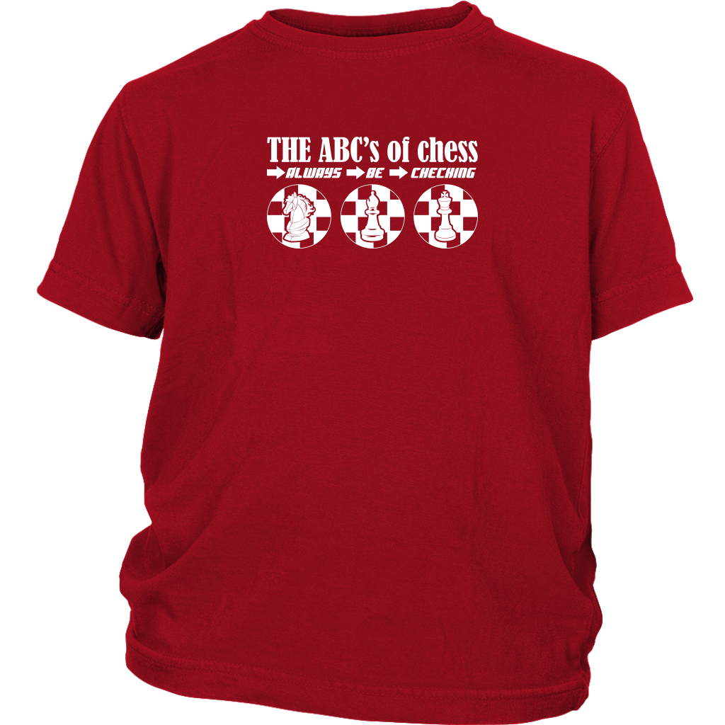 The ABC's of Chess - Always Be Checking - Youth T-Shirt