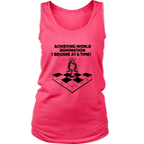Achieving world domination one square at a time - Womens Tank top