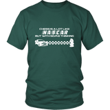 Chess is a lot like NASCAR but with some thinking - Unisex T-Shirt