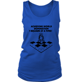 Achieving world domination one square at a time - Womens Tank top