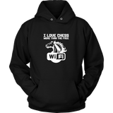 I love chess more than free wi-fi - Unisex Hoodie