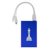 Chess King laser etched Lithium-Ion power bank