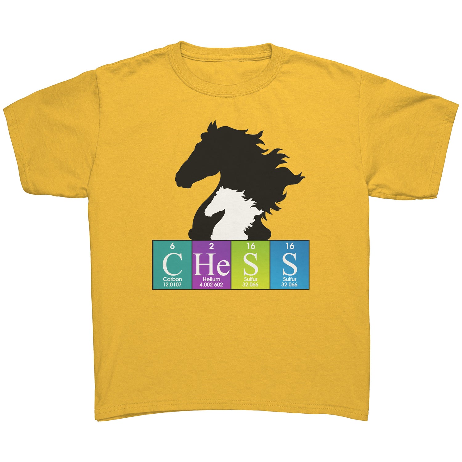 Chess Chemistry Periodic Table Youth T-Shirt