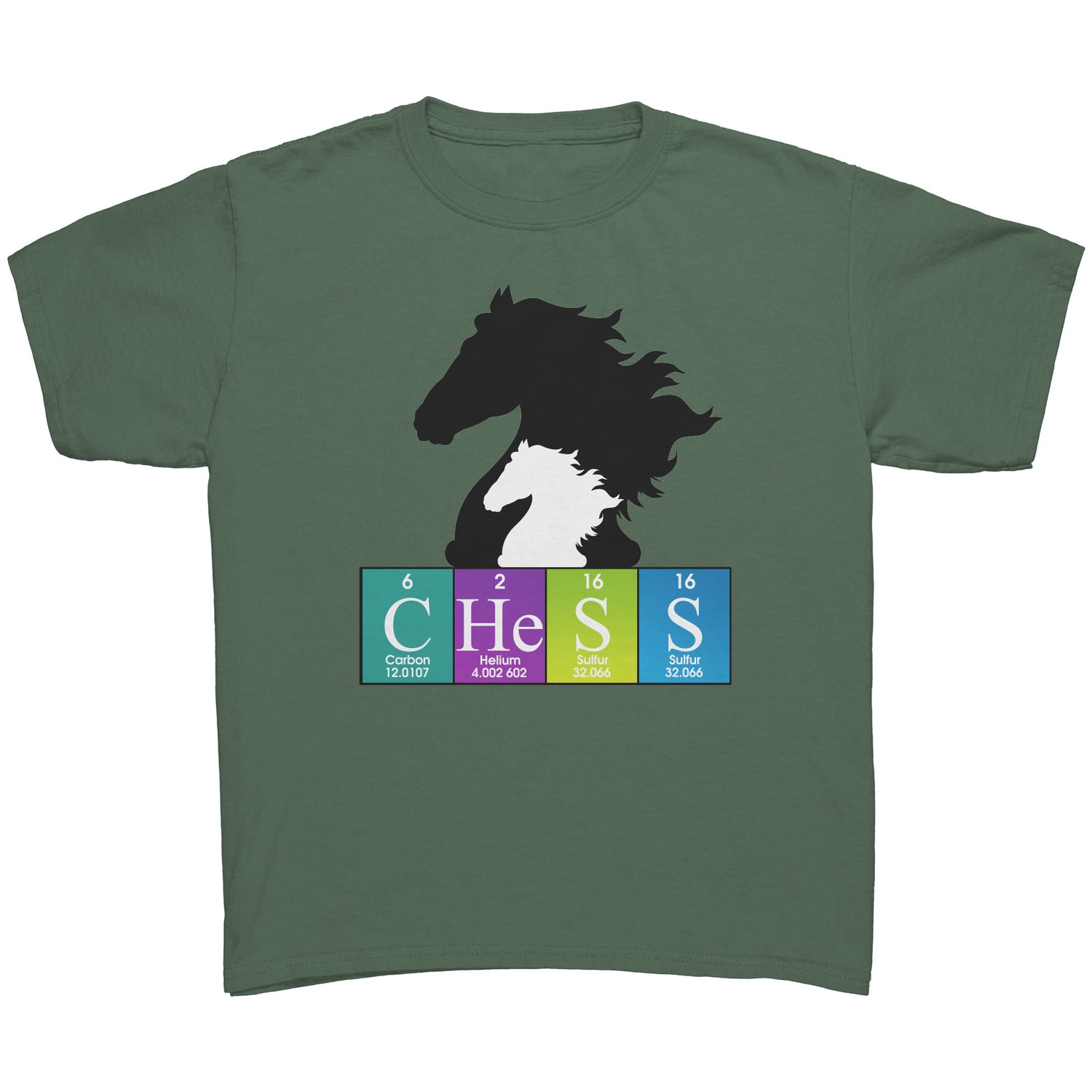 Chess Chemistry Periodic Table Youth T-Shirt