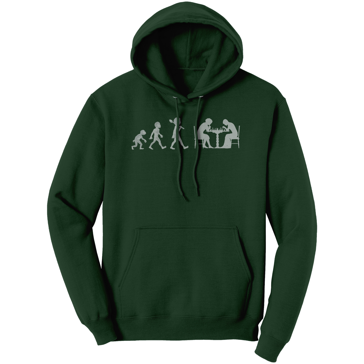 Chess_Evolution_Unisex_Hoodie_Dark_Green_Front_Mockup.png
