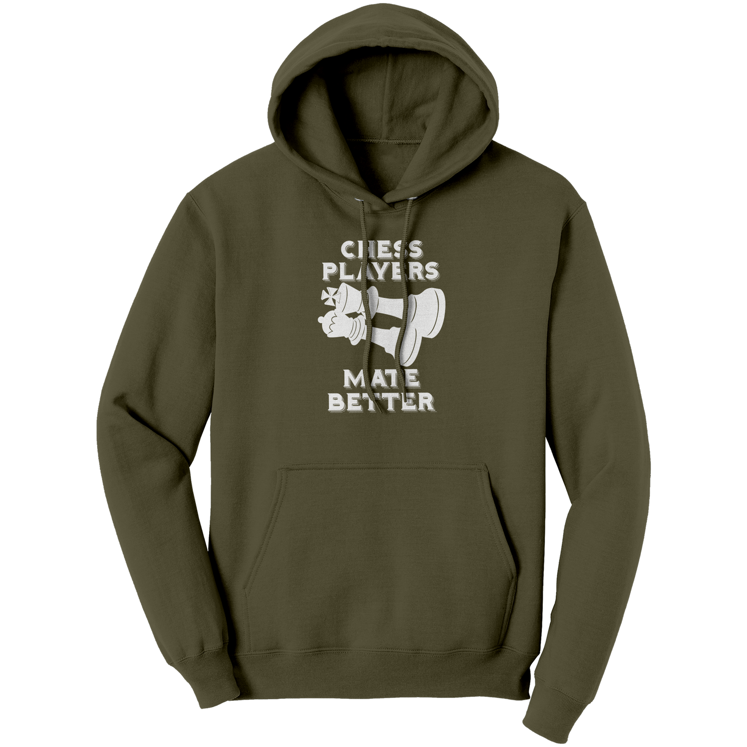 Chess_Players_Mate_Better_-_Unisex_Hoodi_Olive_Green_Front_Mockup.png