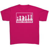 Choose_your_weapon_-_youth_chess_T-shirt_Heliconia_Mockup.png