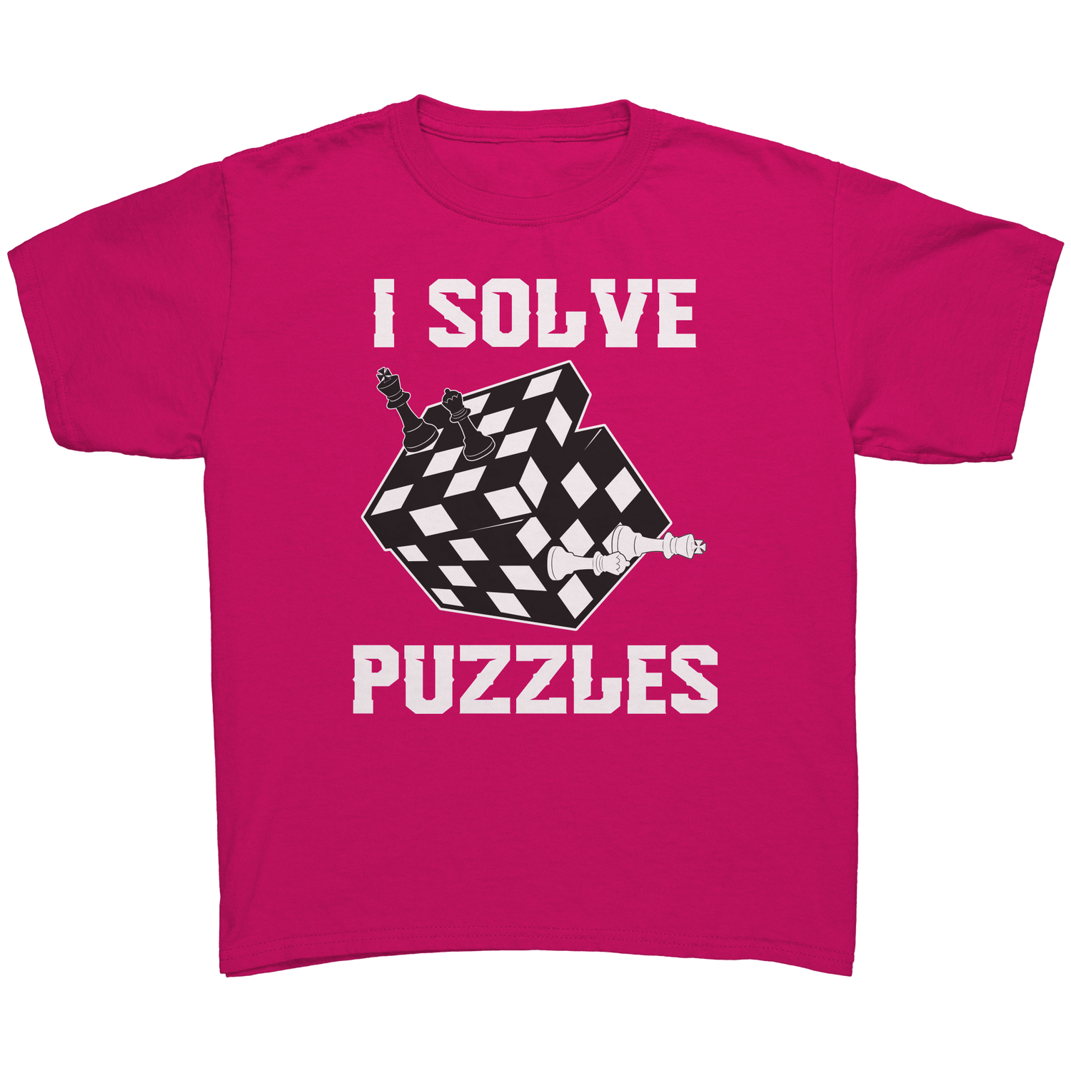 I_solve_puzzles_-_Youth_chess_T-Shirt_Heliconia_Mockup.png