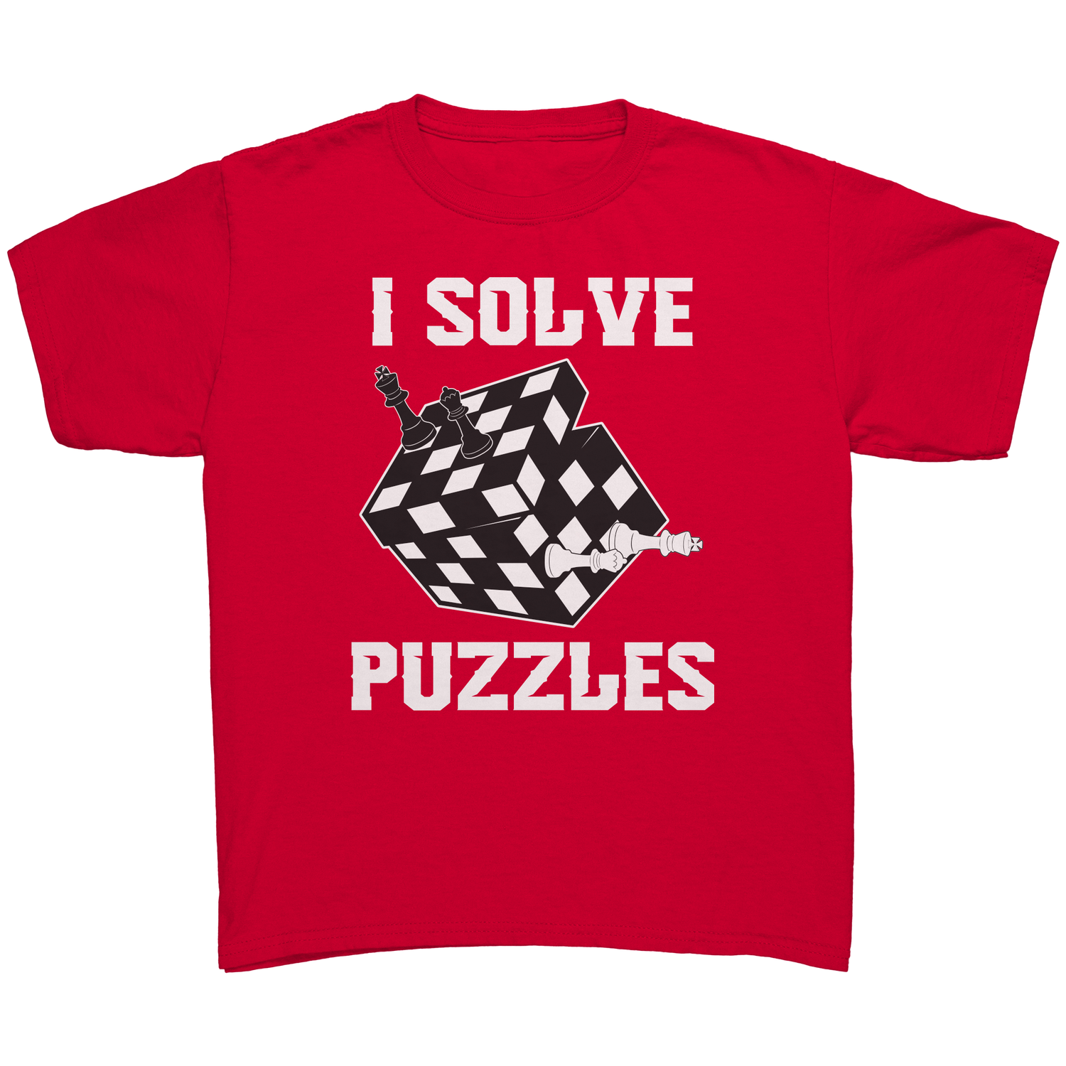 I_solve_puzzles_-_Youth_chess_T-Shirt_Red_Mockup.png