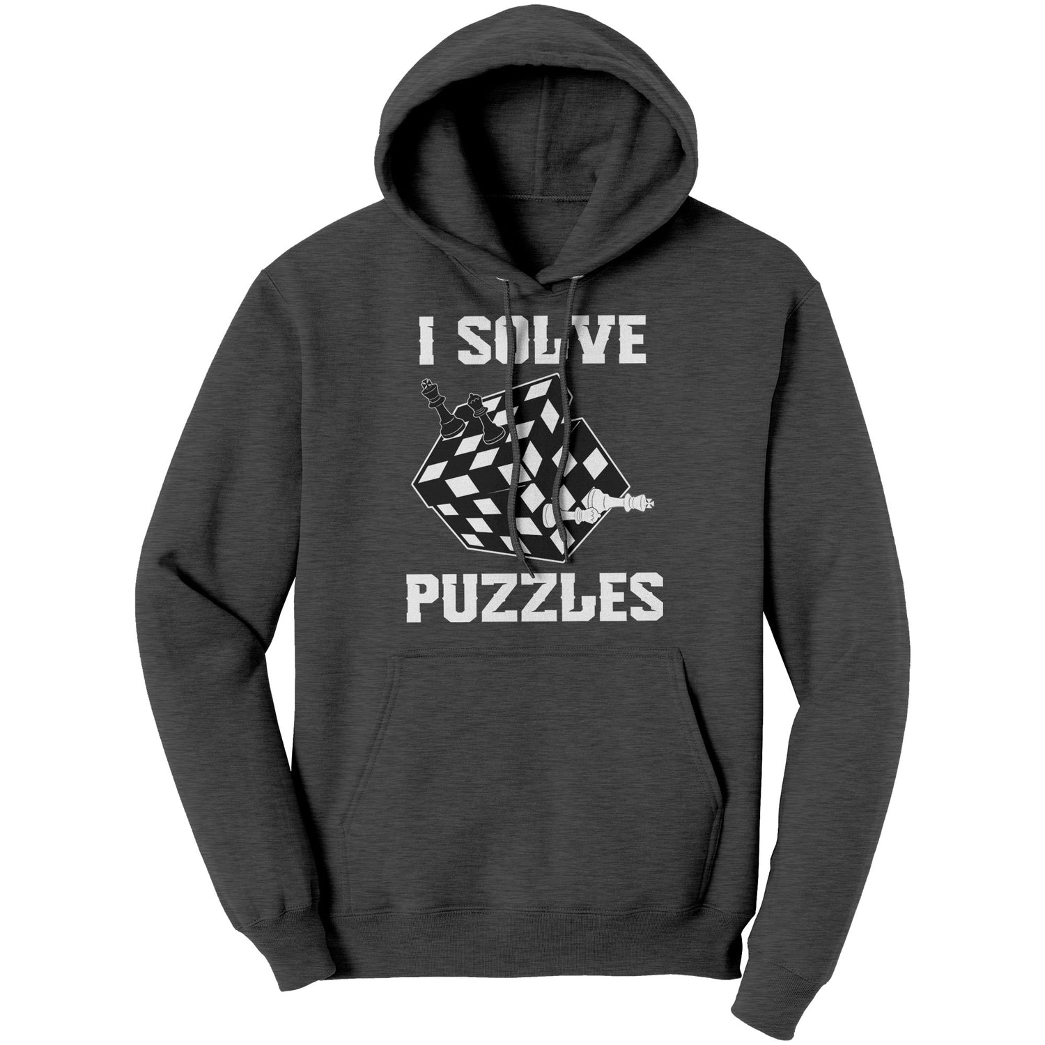 Solve Puzzles - Rubick's Cube and Chess - Unisex Hoodie