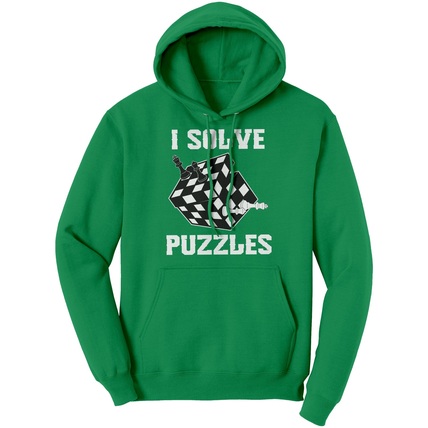 Solve Puzzles - Rubick's Cube and Chess - Unisex Hoodie