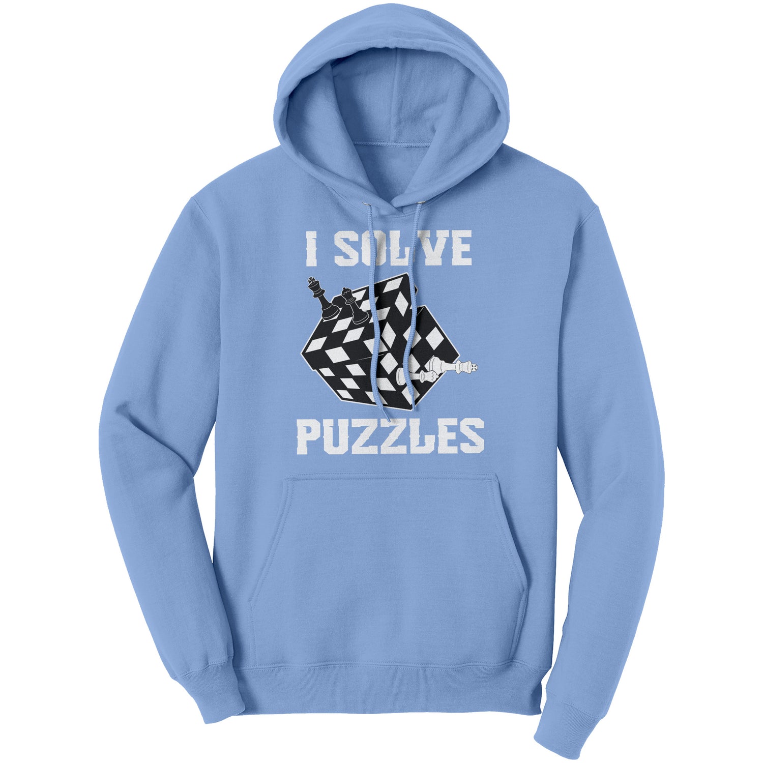 Solve Puzzles - Rubick's Cube and Chess - Unisex Hoodie