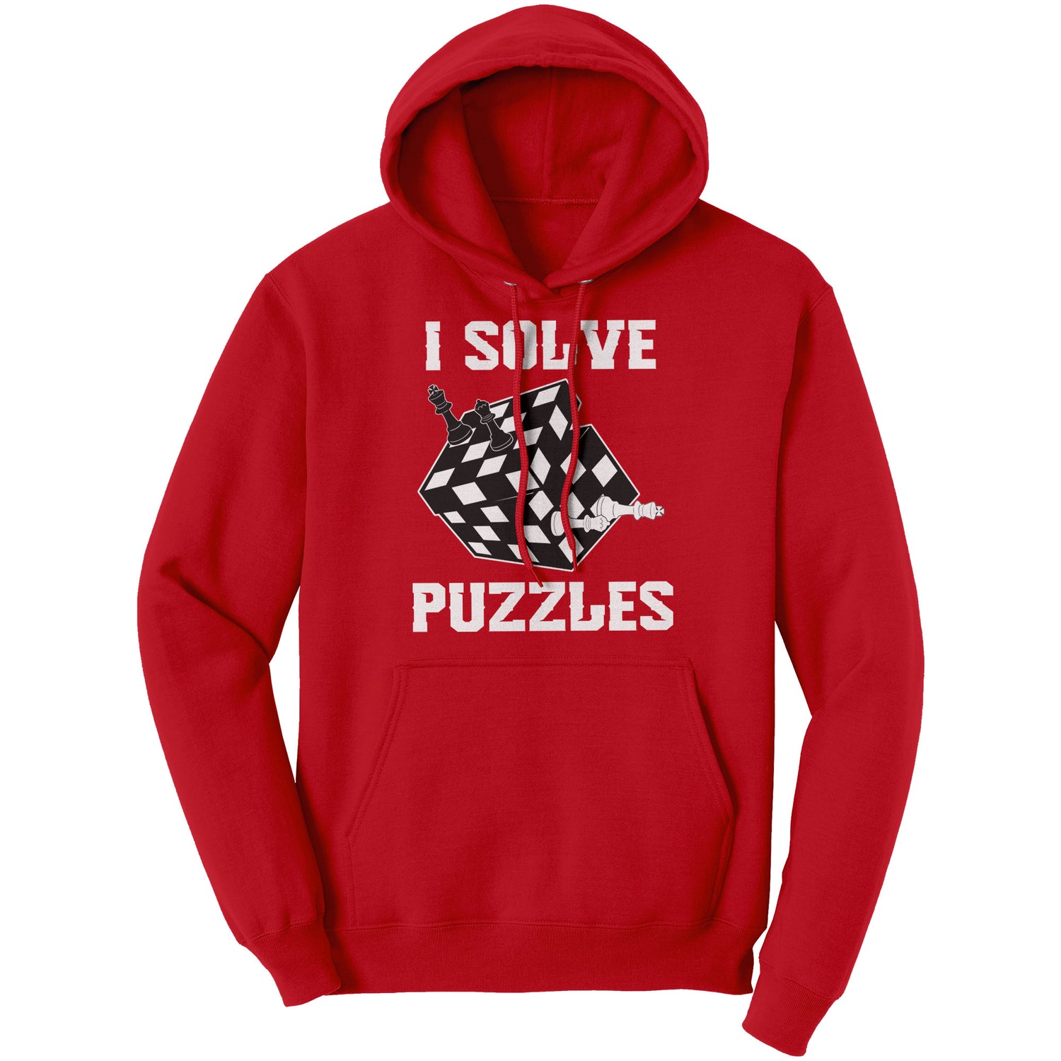 Solve Puzzles - Rubick's Cube and Chess - Unisex Hoodie
