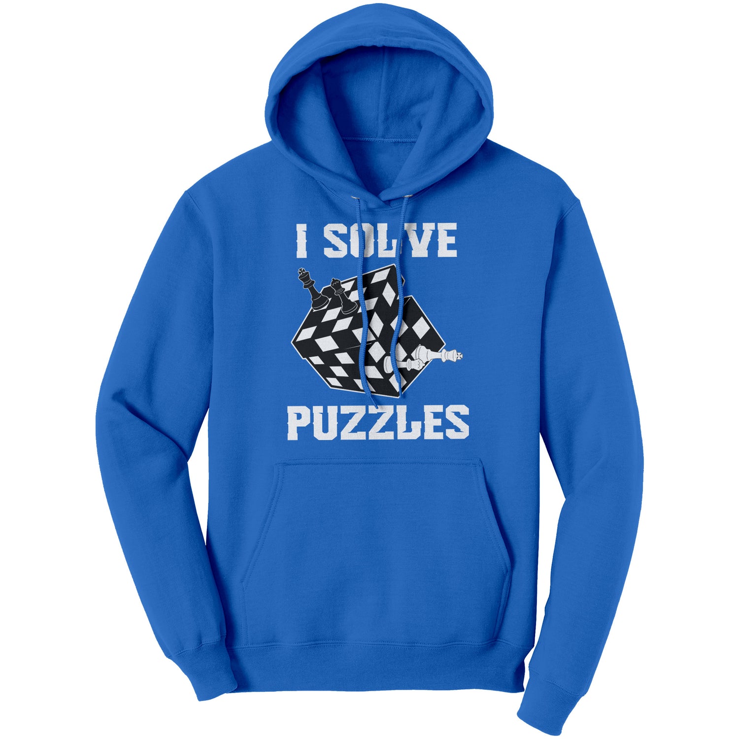 Solve Puzzles - Rubick's Cube and Chess - Unisex Hoodie