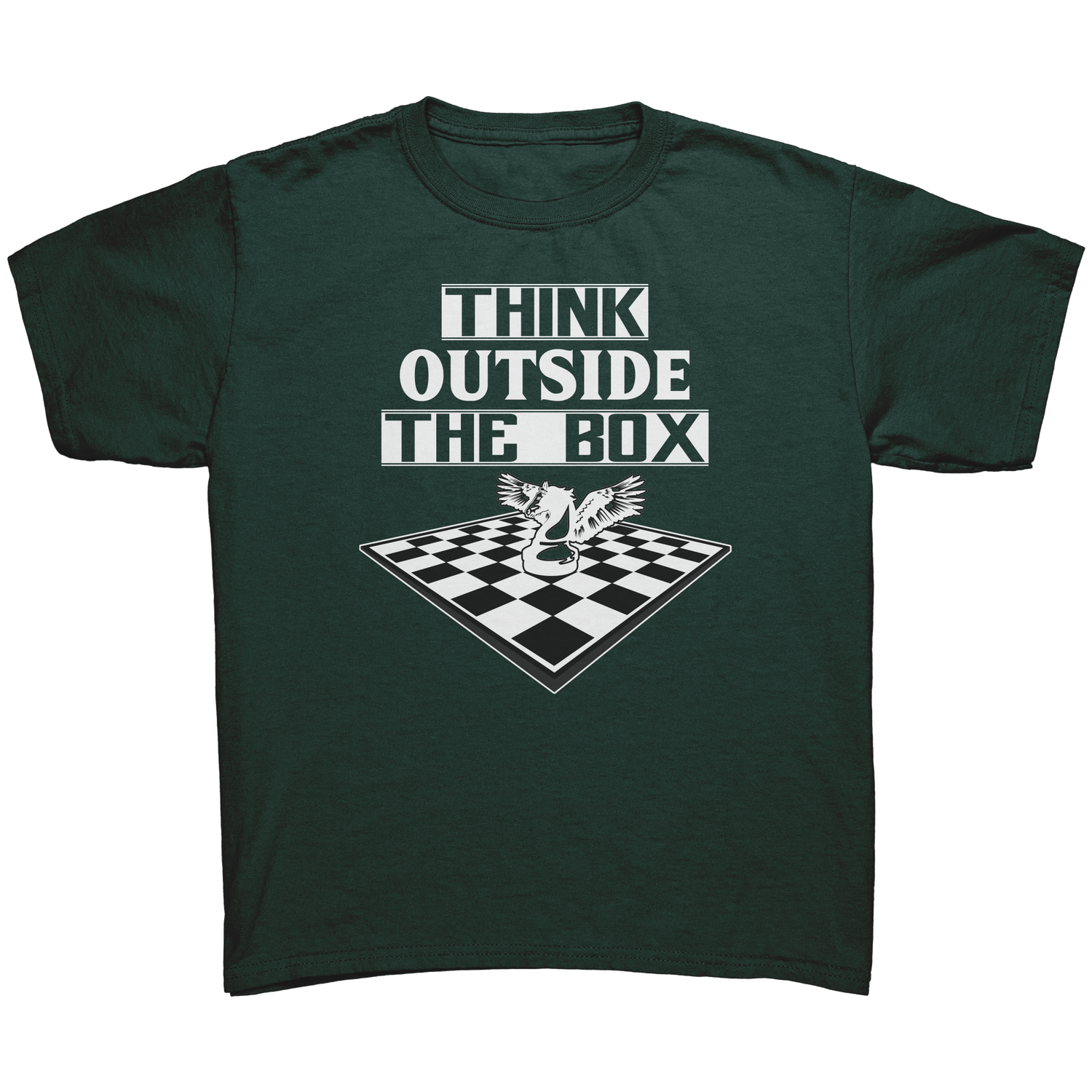 Think_outside_the_box_-_Youth_Chess_T-sh_Forest_Green_Mockup.png