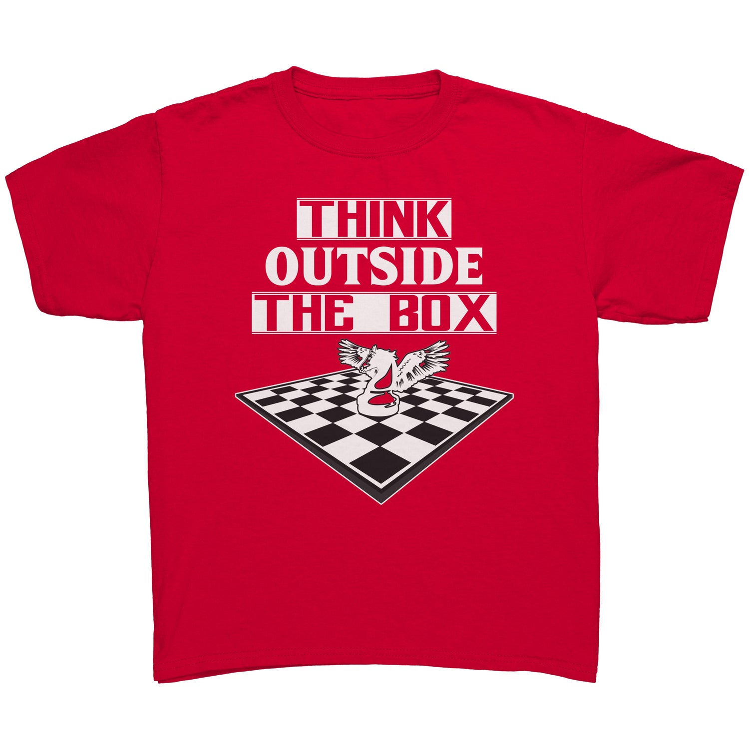 Think outside the box - Youth Chess T-shirt
