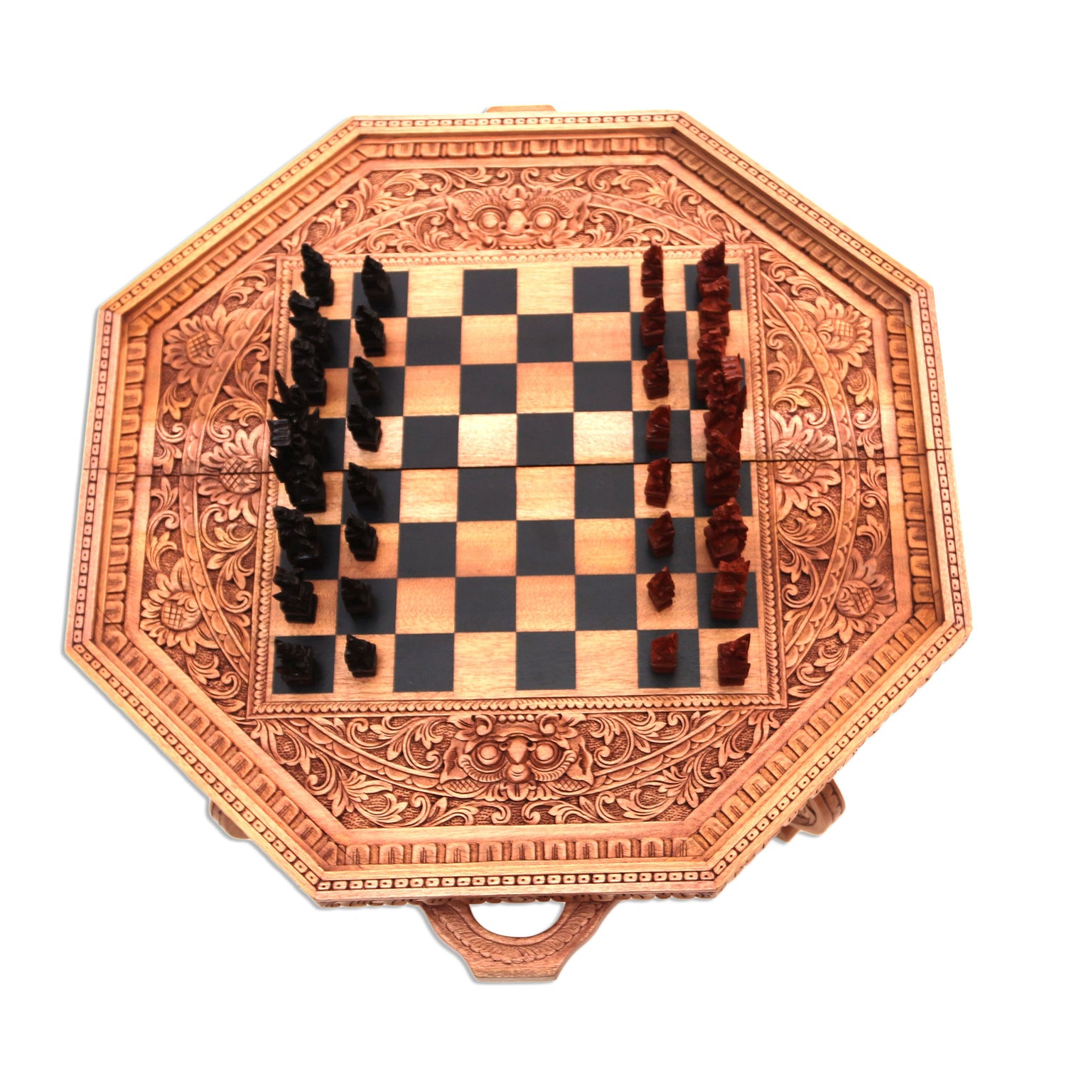 Wood chess set, 