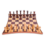 Hand-Crafted Tempisque and Rosewood Chess Set