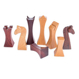 Hand-Crafted Tempisque and Rosewood Chess Set