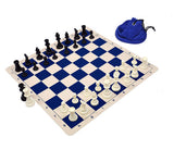 Silicone Pieces and Board Chess Set Combo (with Drawstring Bag)