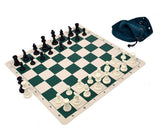 Silicone Pieces and Board Chess Set Combo (with Drawstring Bag)