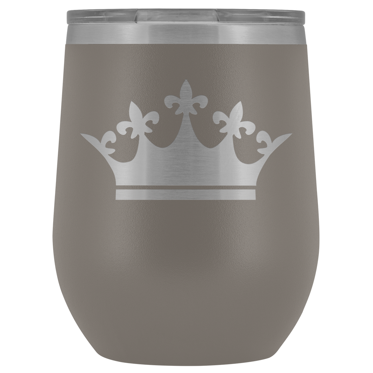 Queen Tiara Laser etched Wine Tumbler