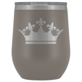 Queen Tiara Laser etched Wine Tumbler