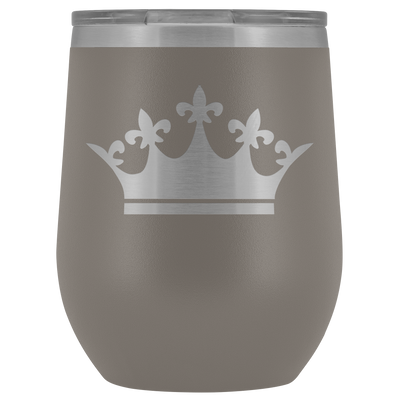 Queen Tiara Laser etched Wine Tumbler