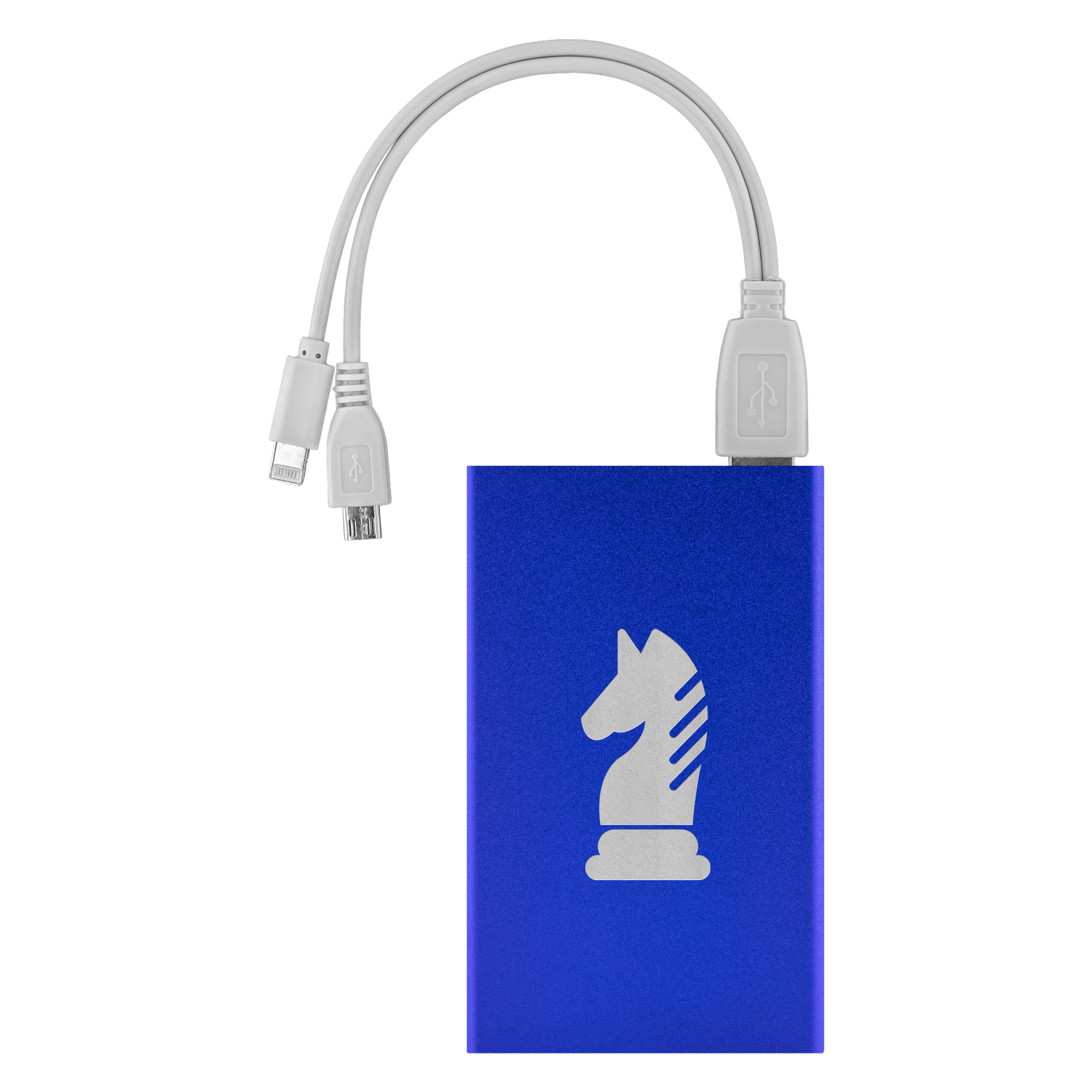 Chess Knight laser etched Lithium-Ion power bank