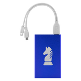 Chess Knight laser etched Lithium-Ion power bank