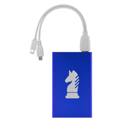 Chess Knight laser etched Lithium-Ion power bank