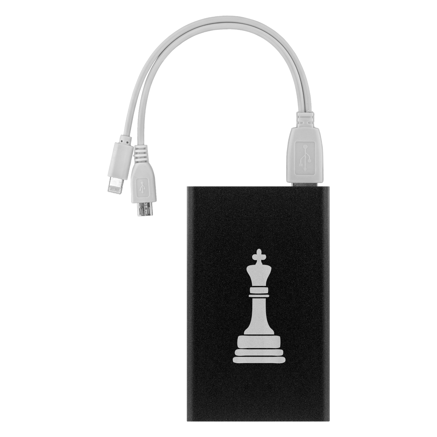 Chess King laser etched Lithium-Ion power bank