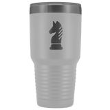 Laser etched Knight 30 Ounce stainless steel Vacuum insulated hot and cold beverage Tumbler