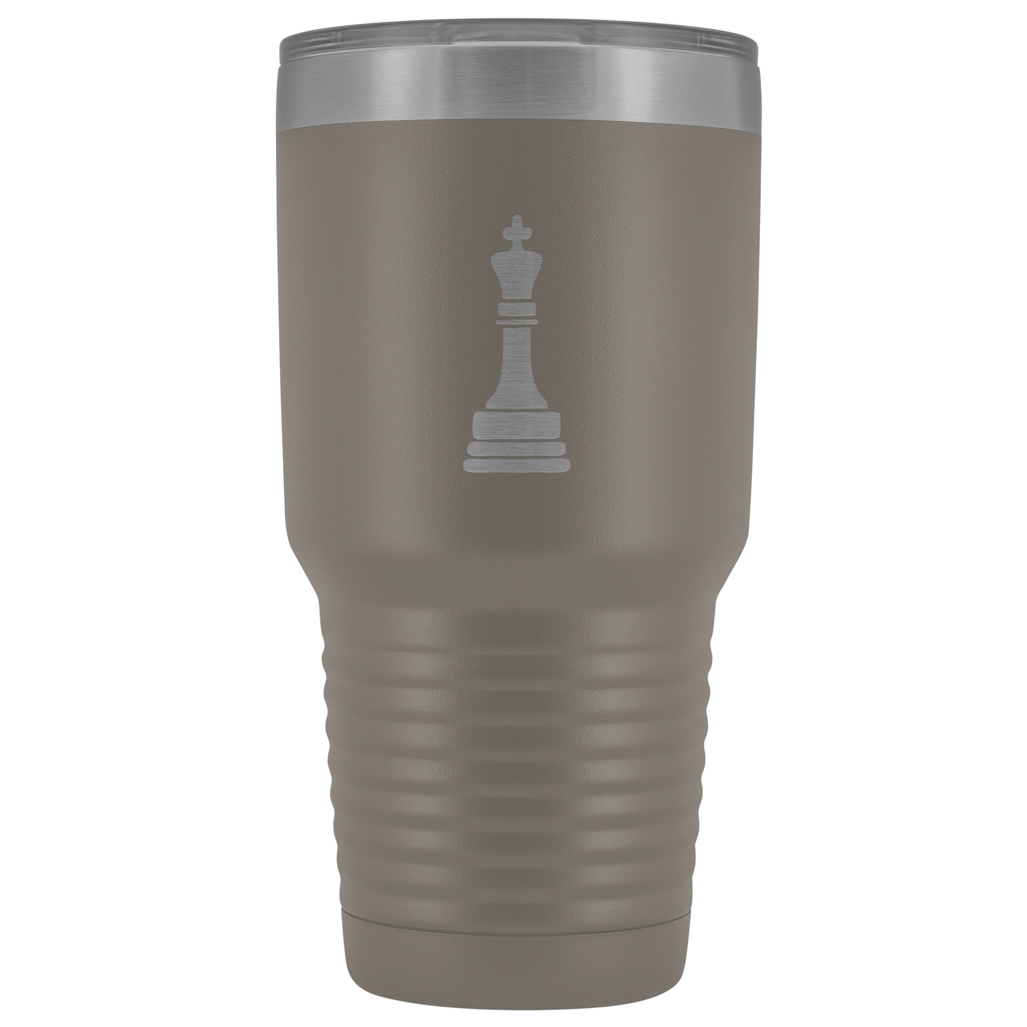 Laser etched King 30 Ounce stainless steel Vacuum insulated hot and cold beverage Tumbler