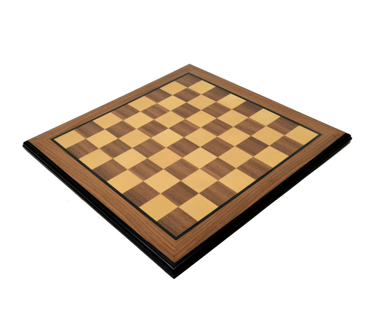 Walnut & Maple Chess Board with 2