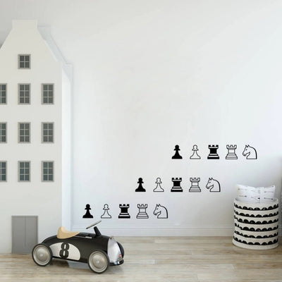 Chess Rook Knight Pawn Wall Decoration Vinyl art