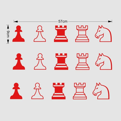 Chess Rook Knight Pawn Wall Decoration Vinyl art