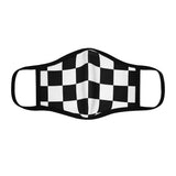 Chess board squares Fitted Polyester Face Mask