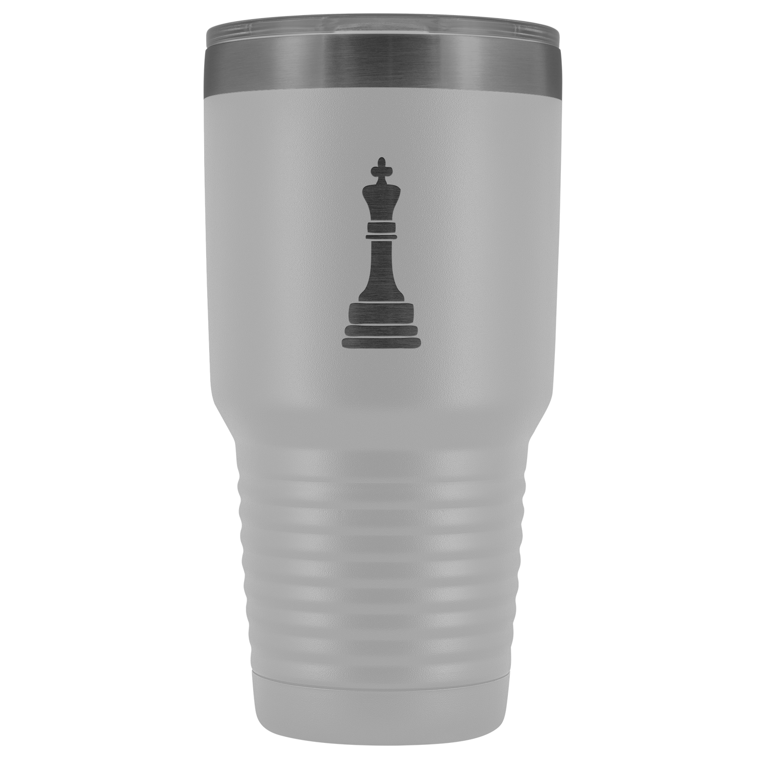 Laser etched King 30 Ounce stainless steel Vacuum insulated hot and cold beverage Tumbler