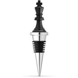 Chess King Chrome Bottle Stopper